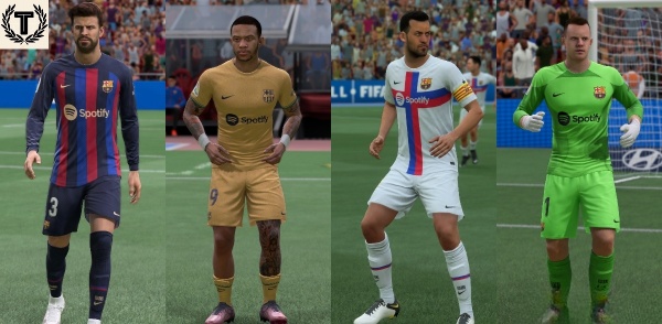 《FIFA 22》巴塞羅那2022-23賽季球衣補丁包
