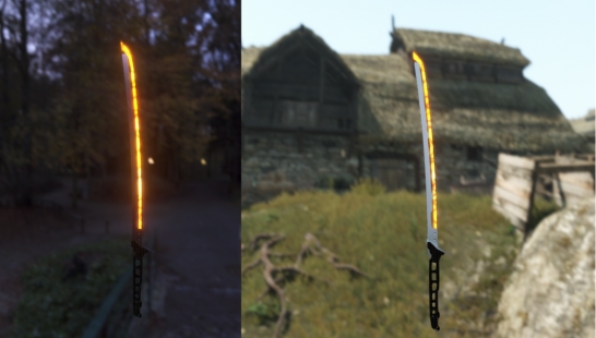 《騎馬與砍殺2》賽博朋克灼熱武士刀MOD