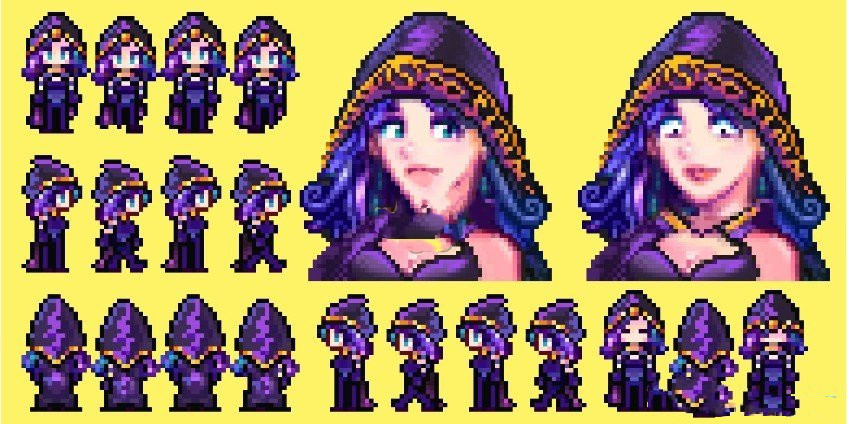 《星露谷物語》神秘風格女巫師MOD