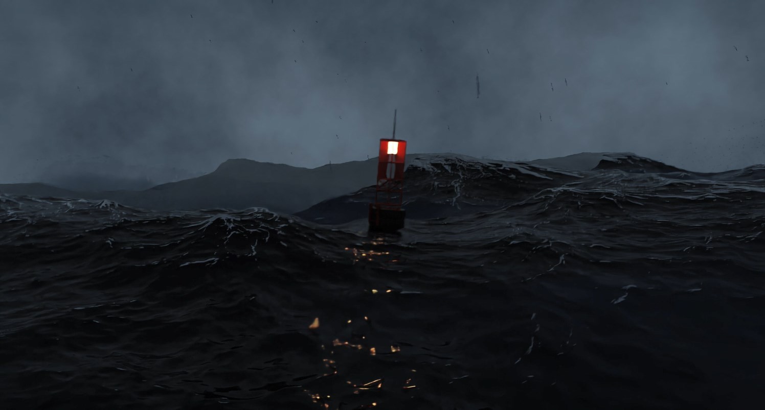 《Wallpaper Engine》洶涌大海與浮標動態壁紙