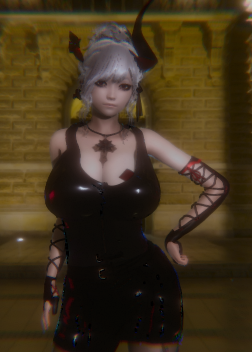 《AI少女》白色馬尾辮誘人身材魅魔御姐MOD