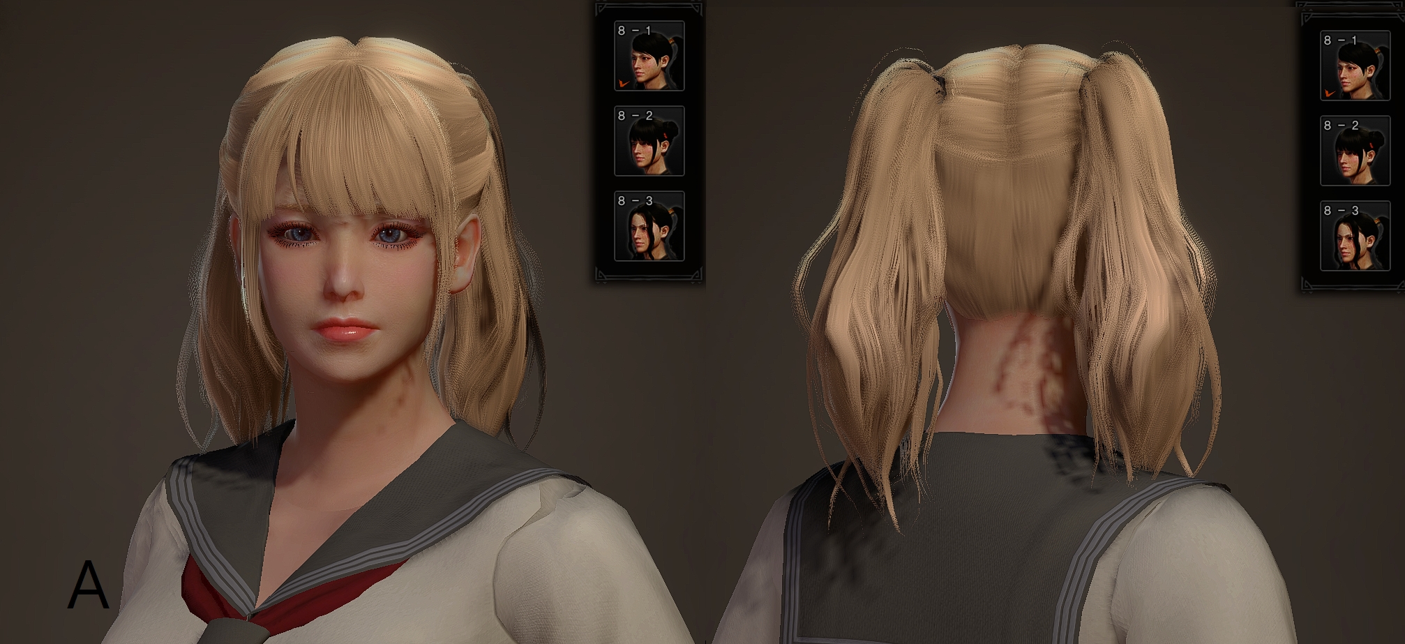 《怪物獵人：世界》少女劉海雙馬尾發型MOD