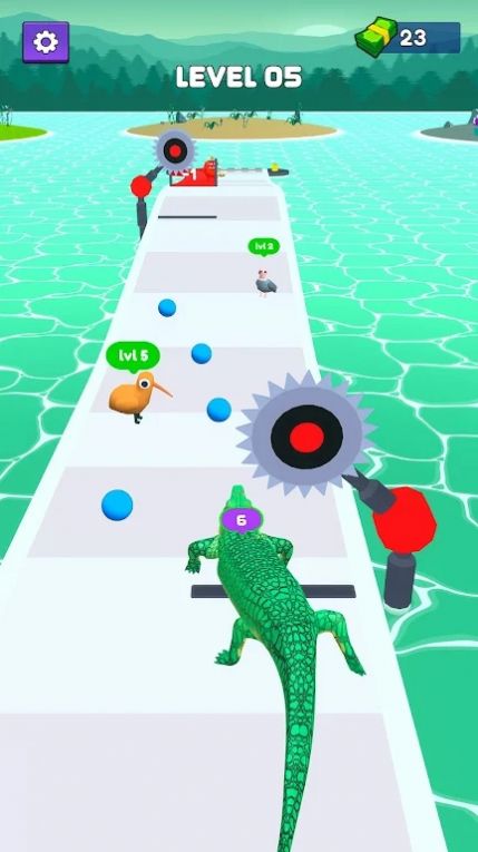 鱷魚怪物攻擊跑