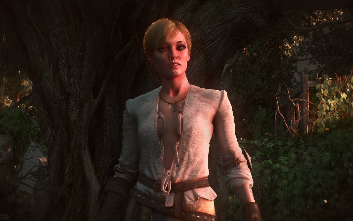 《巫師3：狂獵》薇絲清涼白襯衫MOD