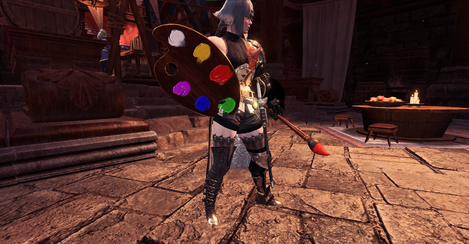 《怪物獵人世界：冰原》畫筆和調色板盾斧MOD