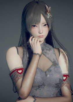 《AI少女》古風旗袍黑長直小姐姐MOD