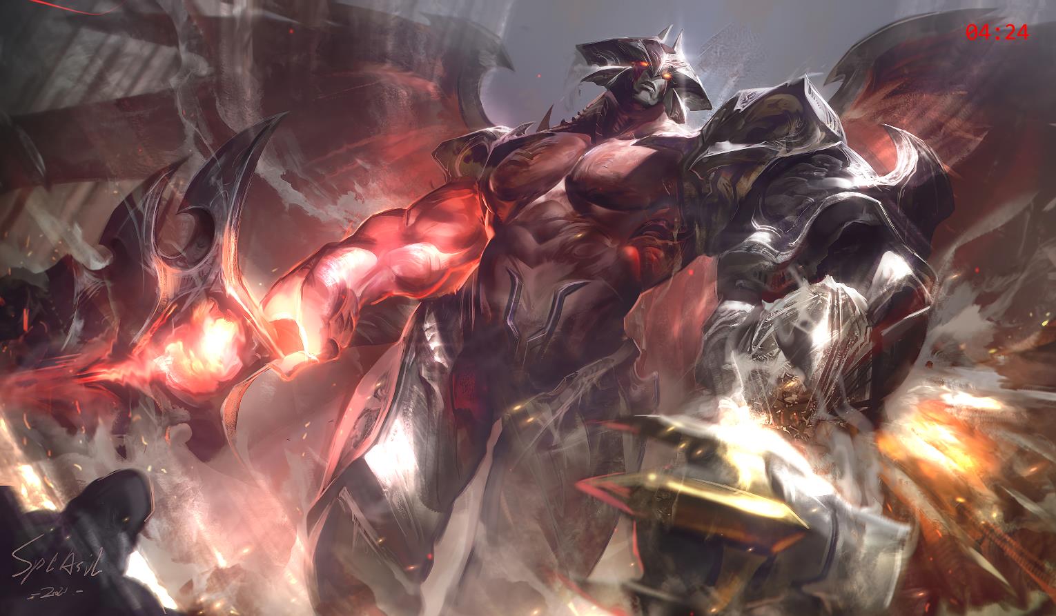 《Wallpaper Engine》暗裔劍魔亞托克斯精美同人動態壁紙
