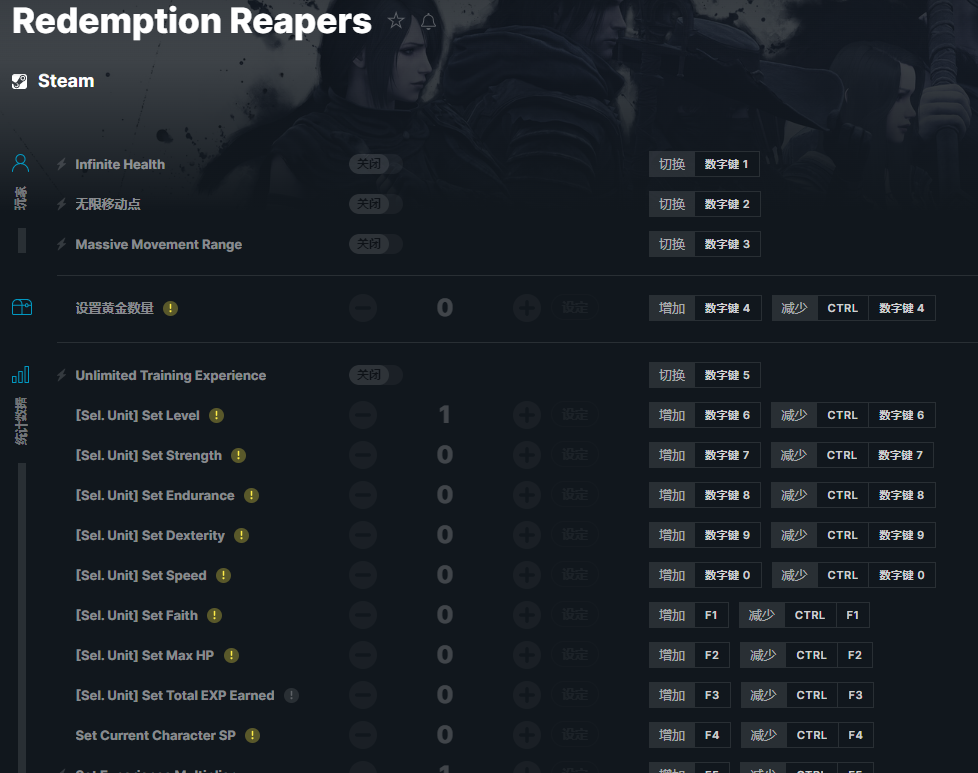 《Redemption Reapers》v2023.03.02十九項修改器[GreenHouse]