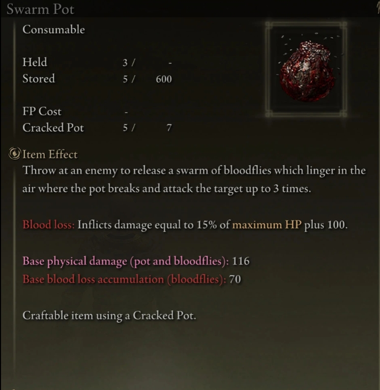 《艾爾登法環》詳細物品描述MOD