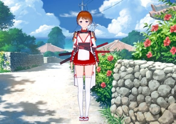 《戀活Sunshine》日本神社巫女武士服飾MOD