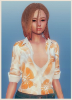 《AI少女》休閑襯衫金發(fā)佳人MOD
