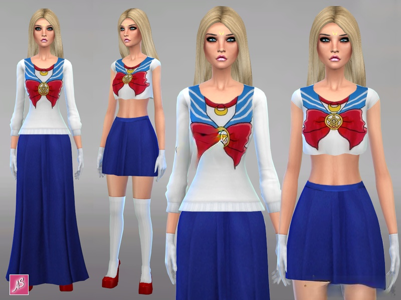 《模擬人生4》可愛美少女戰士服裝MOD
