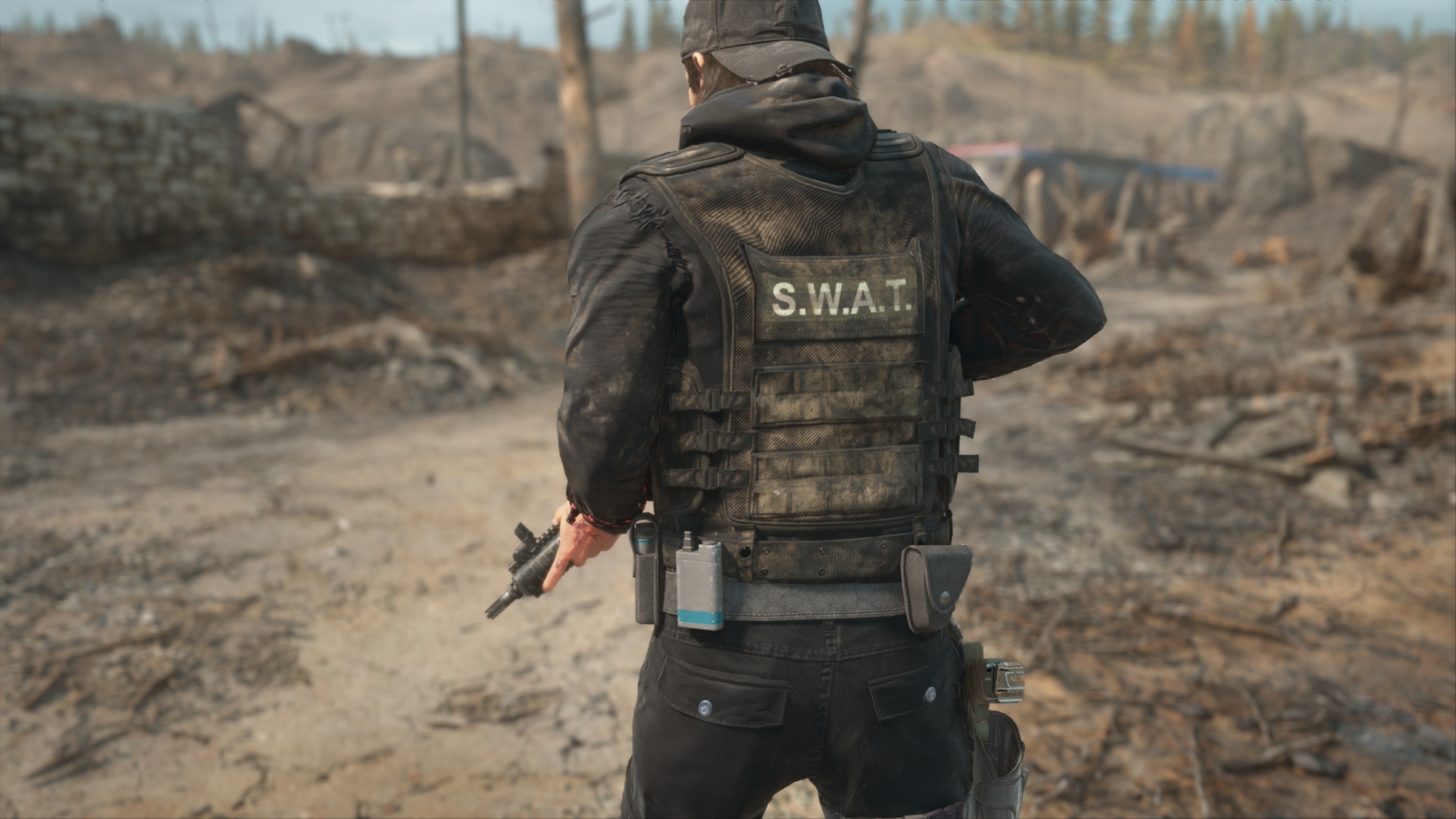 《往日不再》全黑便衣特警服裝MOD