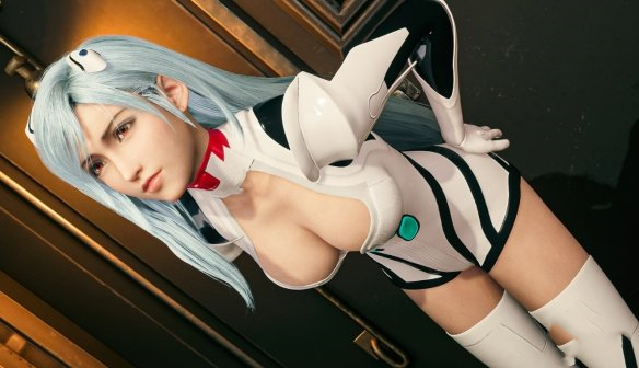 《最終幻想7：重制版》蒂法絕美cosEVA白綾波麗MOD