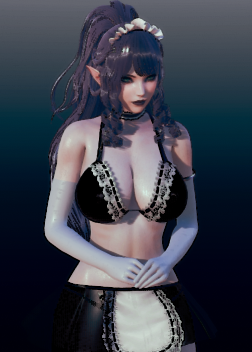 《AI少女》紫色長發魅惑氣質精靈女仆MOD