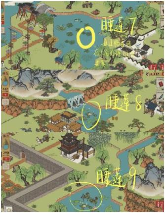 《江南百景圖》長恨歌睡蓮位置匯總分享
