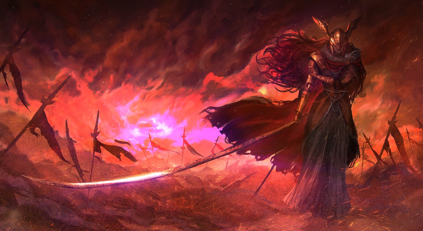 《Wallpaper Engine》艾爾登法環(huán)女武神瑪蓮妮亞動態(tài)壁紙