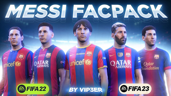 《FIFA 23》梅西不同時期臉型包[支持TU14.1]