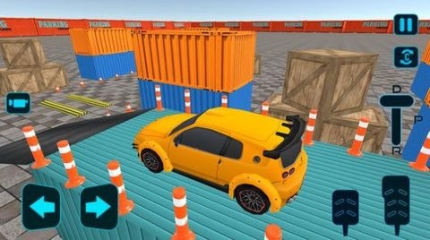 真實現(xiàn)代停車場3D