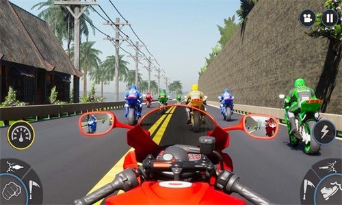 自行車(chē)賽車(chē)摩托騎士