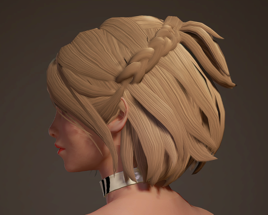 《怪物獵人世界：冰原》女性角色精美半束發(fā)型MOD