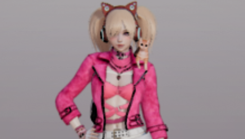 《AI少女》朋克風雙馬尾小姐姐MOD