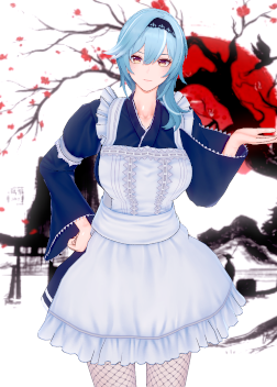 《戀活Sunshine》藍發女仆優菈MOD