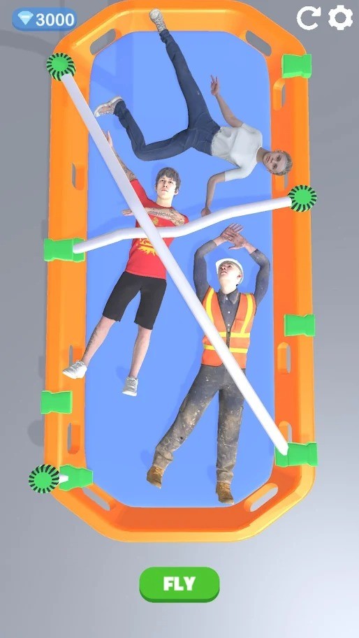 擔架固定帶3D
