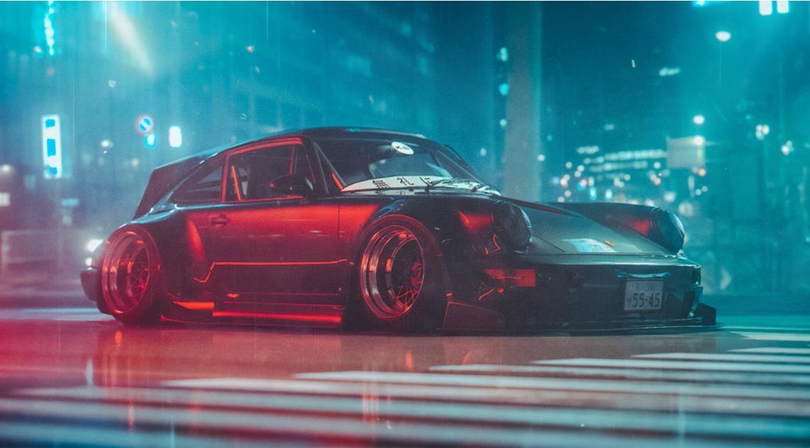 《Wallpaper Engine》夜晚的保時(shí)捷911跑車動(dòng)態(tài)壁紙