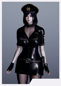 《AI少女》黑皮衣性感獄警MOD