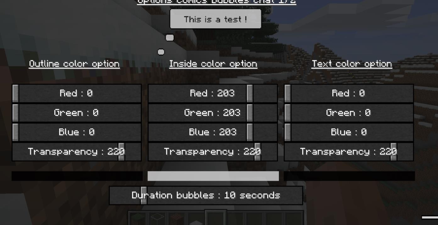 《我的世界》1.16.5聊天顯示氣泡MOD