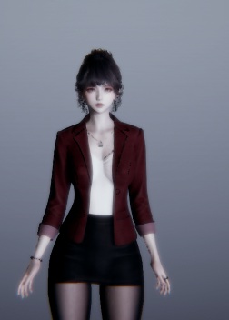 《AI少女》職業(yè)裝短裙黑絲小姐姐MOD