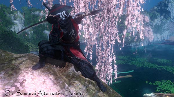 《只狼：影逝二度》紅底武士紋路服飾MOD