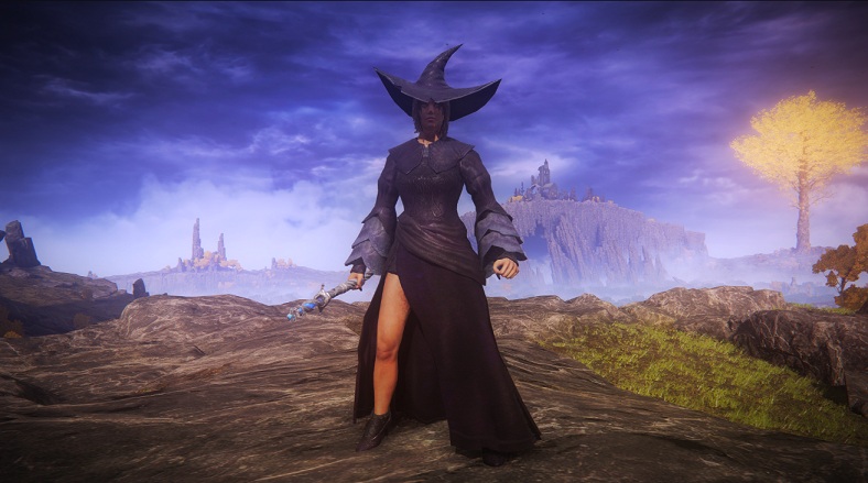 《艾爾登法環》女性角色黑法師套裝MOD