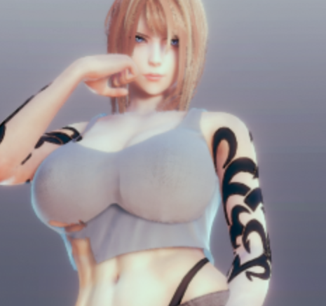 《AI少女》帥氣紋身健美御姐MOD