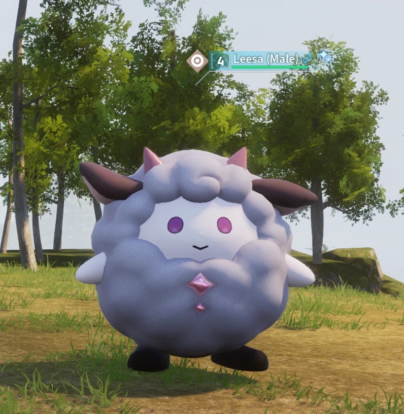 《幻獸帕魯》悠悠綿淡紫色紋理MOD