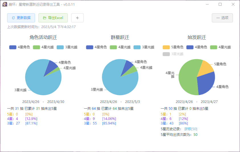 《崩壞：星穹鐵道》抽卡數(shù)據(jù)導(dǎo)出工具[1.0版本]