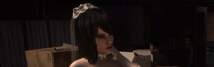 《生化危機3：重制版》吉爾新娘透明蕾絲婚紗MOD[兼容新版本]