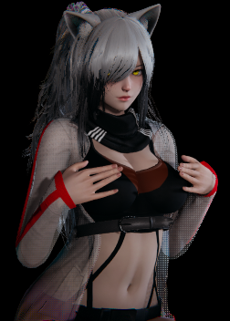 《AI少女》銀色卷發貓耳少女MOD
