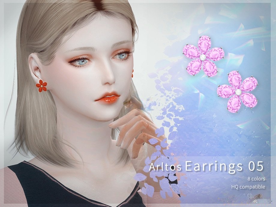 《模擬人生4》鉆石櫻花耳環MOD