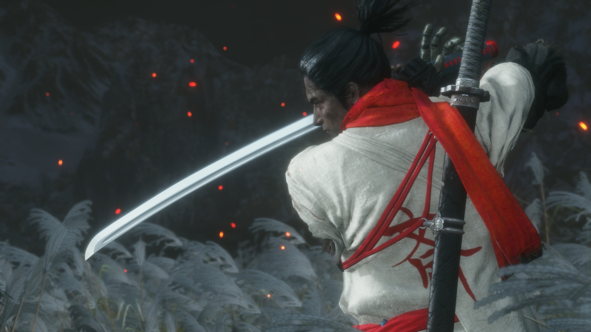 《只狼：影逝二度》白衣紅圍巾狼服裝MOD