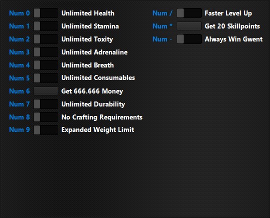 《巫師3次世代版》v4.00十三項修改器HOG版