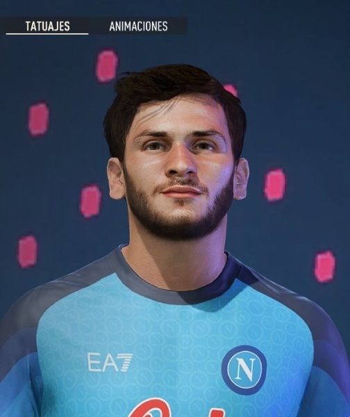 《FIFA 22》克瓦拉茨赫利亞臉型補丁