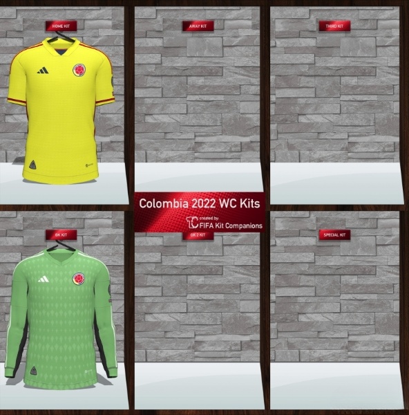 《FIFA 22》哥倫比亞2022-23賽季球衣包
