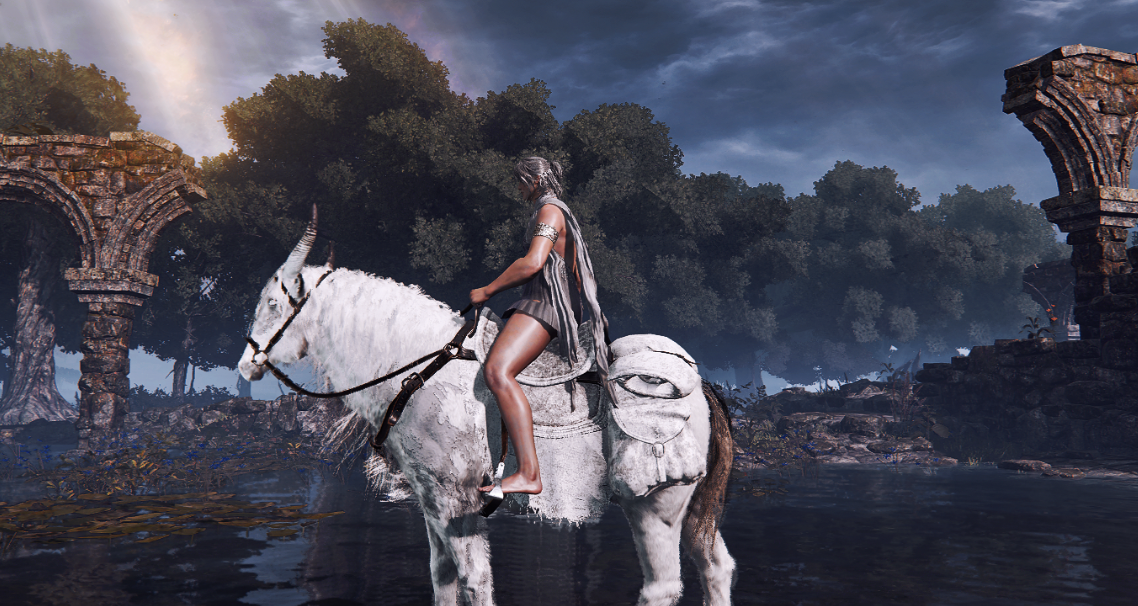 《艾爾登法環(huán)》靈馬變成雪白色MOD