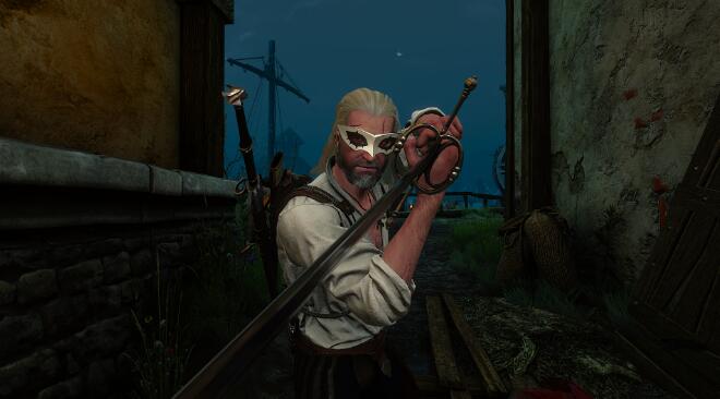 《巫師3次世代版》女神異聞錄5Joker面具替換鳥面具MOD