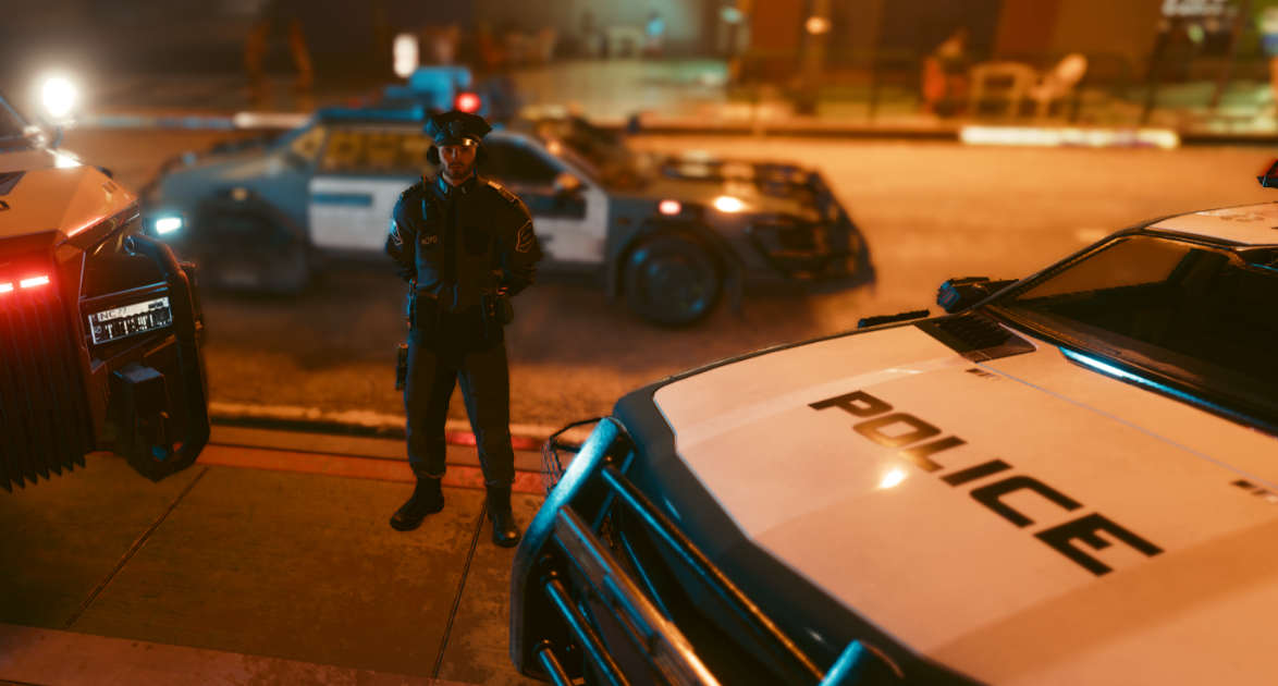 《賽博朋克2077》將警車添加到車庫MOD