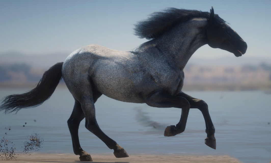 《荒野大鏢客2》藍色穆爾格斯馬MOD