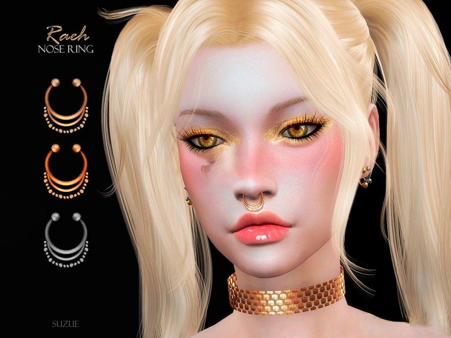 《模擬人生4》圓環(huán)小珍珠鼻環(huán)MOD
