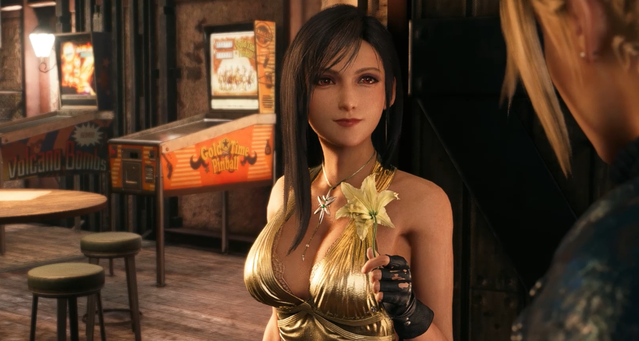 《最終幻想7：重制版》蒂法金色連衣裙v1.1MOD